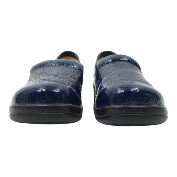 Alegria Reptile Print Slip On Clog Women US 9 EU 39 Leather Comfort Shoe KEL-805 - Picture 3 of 16